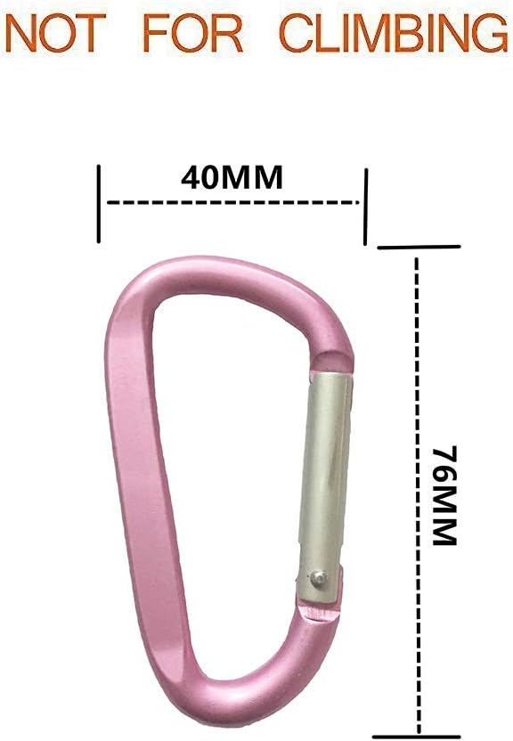 3" Aluminium Climbing Carabiner for Backpack Keychain - Image 2