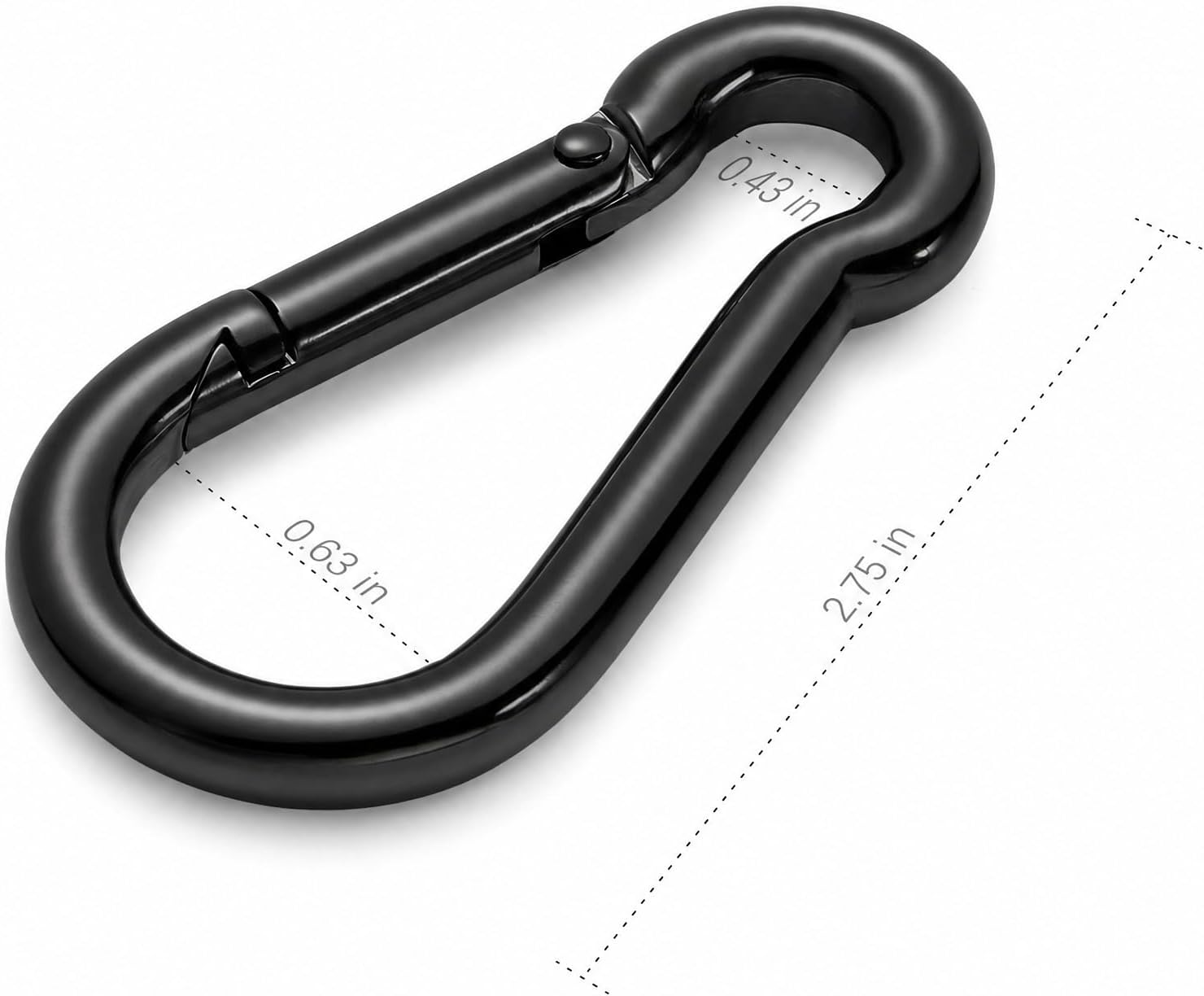 4-Pack 304 Stainless Climbing Carabiner Snap Hooks - Image 2
